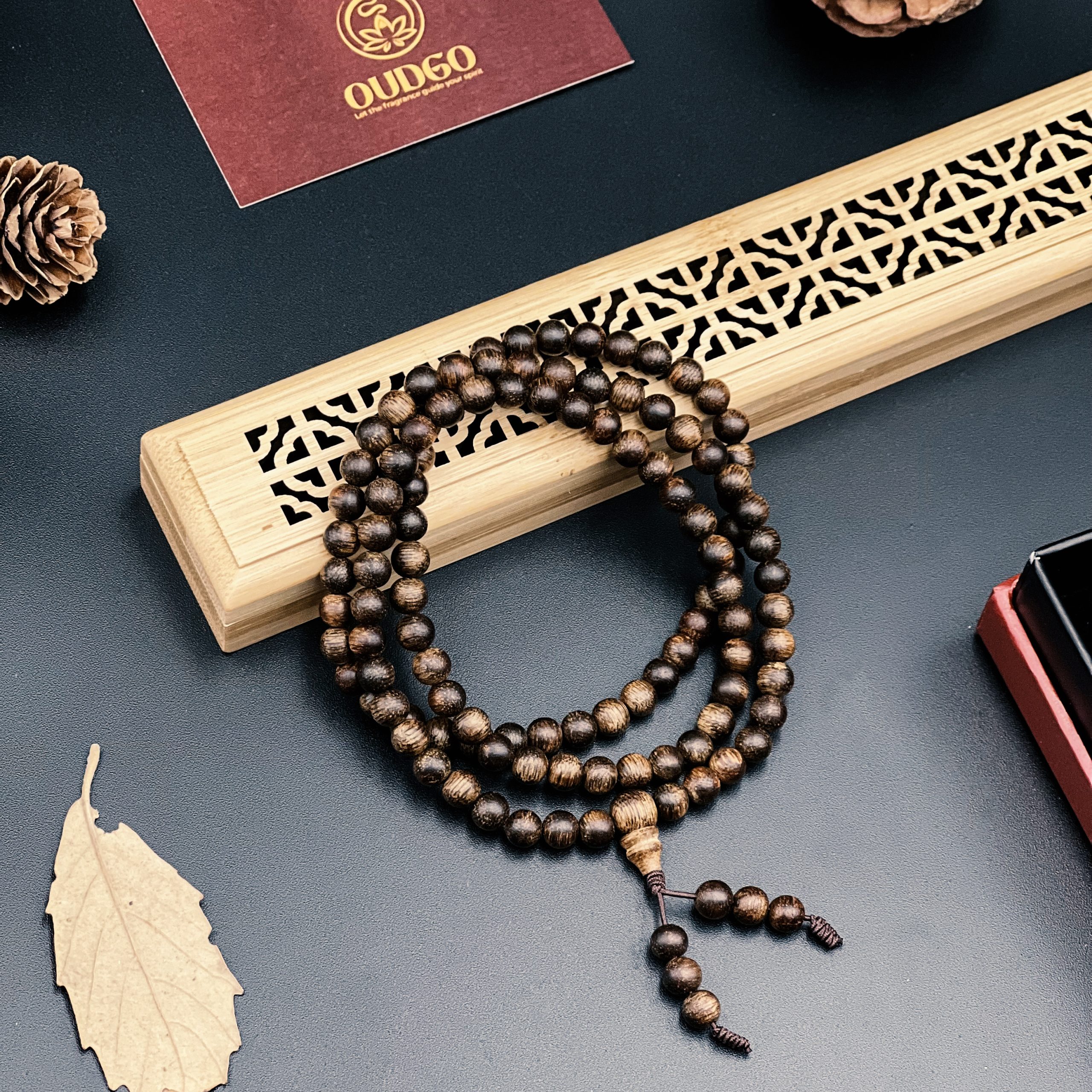 A 108-bead bracelet holds deep spiritual significance, symbolizing the 108 earthly desires in Buddhist teachings, serving as a tool for meditation, and representing a path to mindfulness and enlightenment.